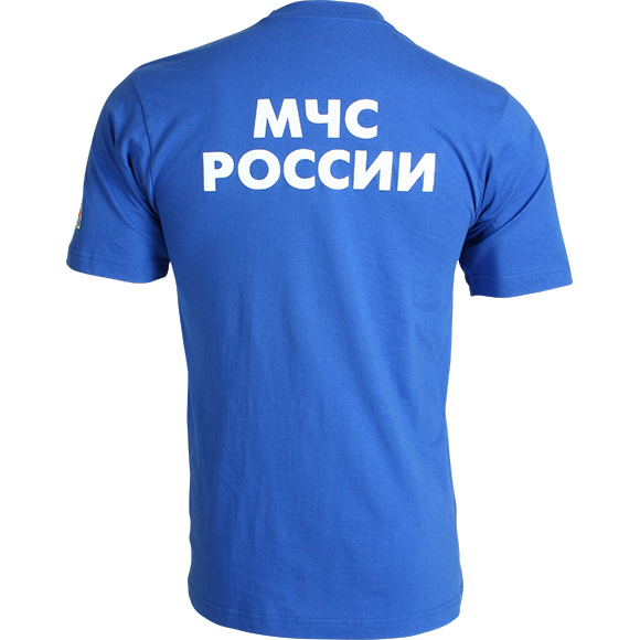Футболка МЧС васильковая1